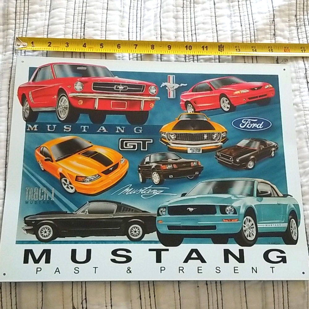 Mustang tin sign by Desperate Enterprises inc.